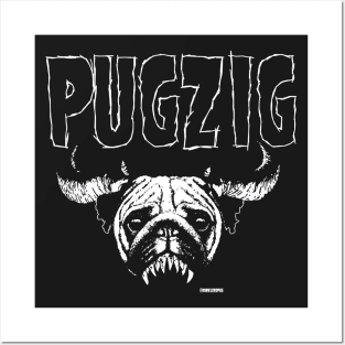 PUGZIG // Danzig Pug Dog Heavy Metal Posters and Art